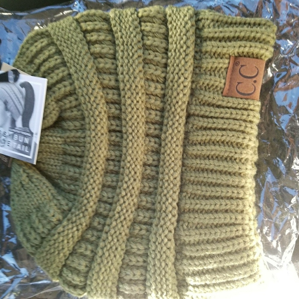 Cc bun beanie